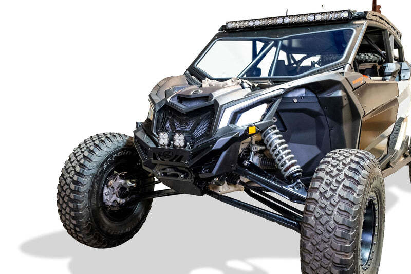 Can-Am X3 Maverick Front Bumper - Elektric Off Road - Volt Series Winch - Satin Black - `17-`24